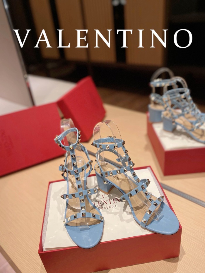 Valentino Rockstud Calfskin Ankle Strap Pumps Size 35-41 6-Color