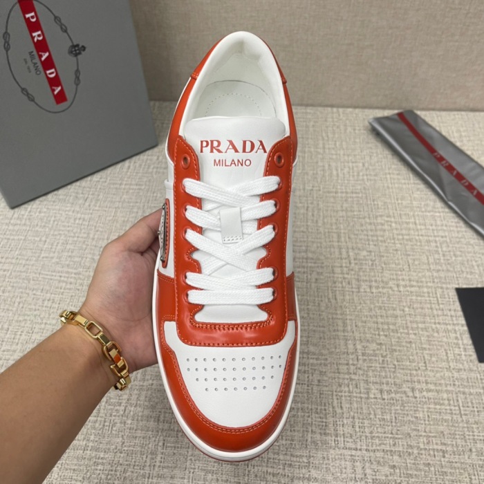 Prada Downtown Leather Sneaker Size 36-45   10-Color
