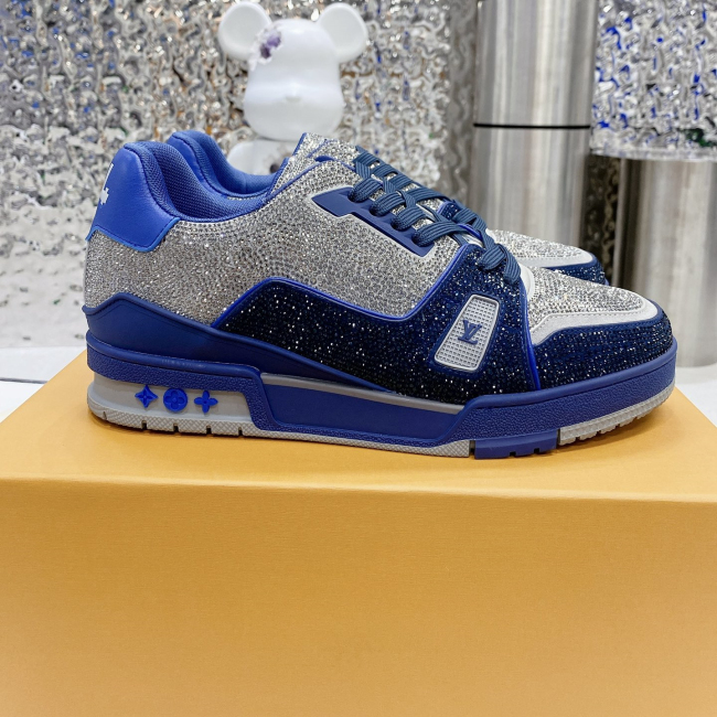 Louis Vuitton LV Trainer Diamond Sneaker Size 36-46