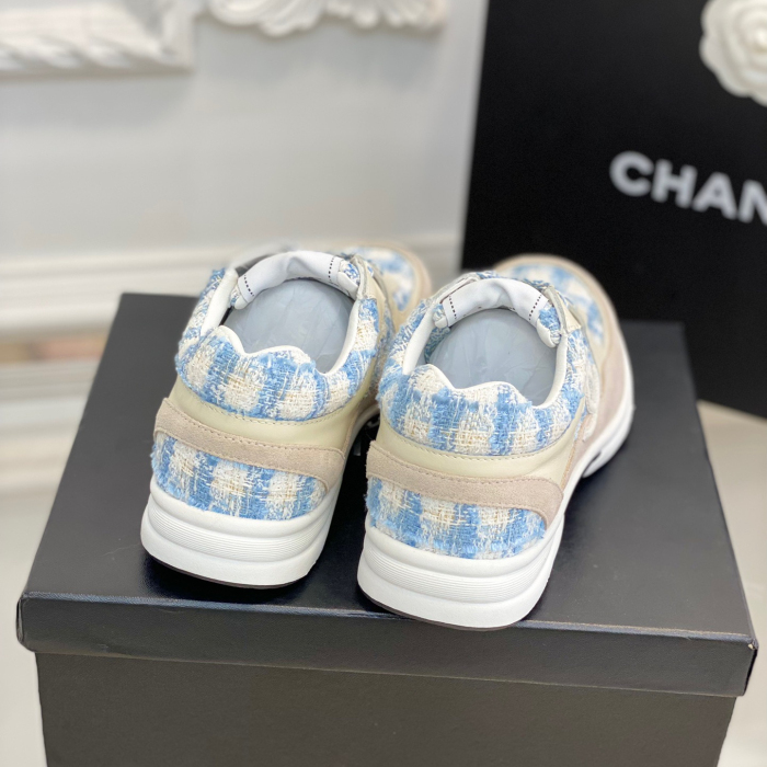 Chanel 2023 New Coton Tweed Sneaker Size 35-41  3-Color