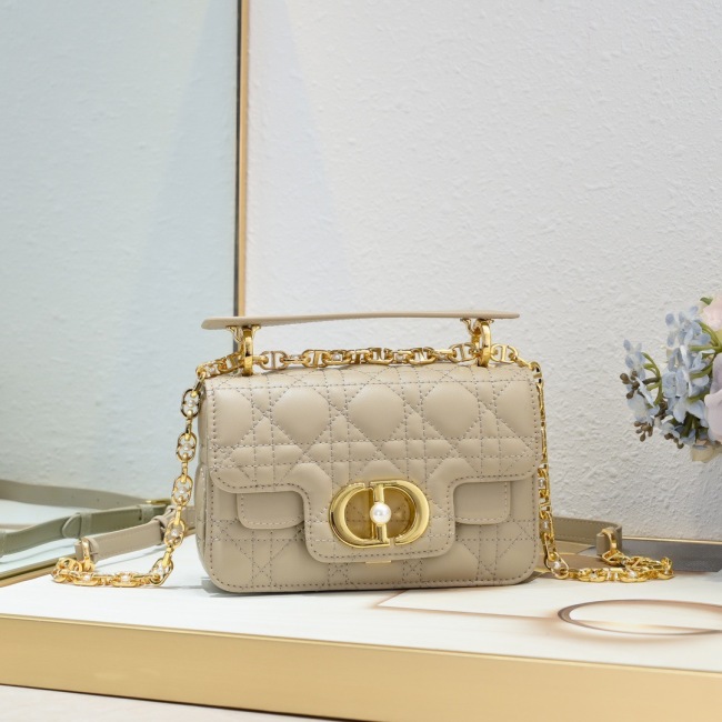 Dior Mini Dior Jolie Top Handle Women Shoulder Bags 19*12*6cm