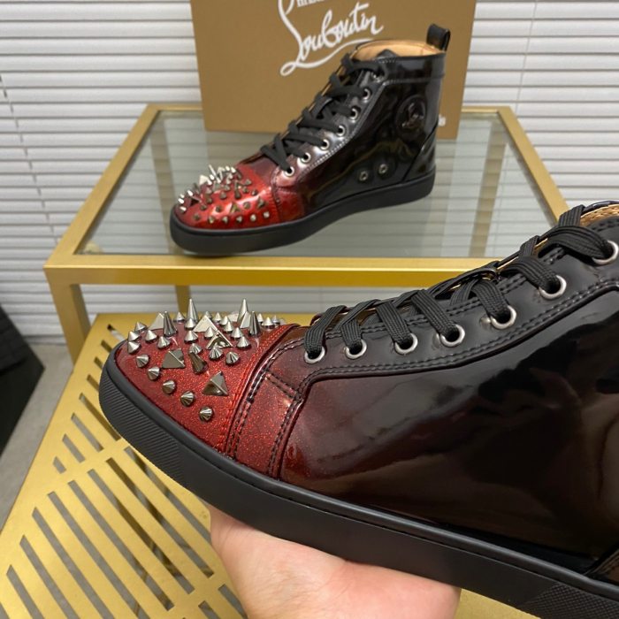 Christian Louboutin Lou Pik Pik High-Top Sneaker Size 36-46  7-Color