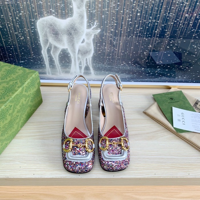 Gucci Slingback With Horsebit Pumps Size 35-41 5-Color