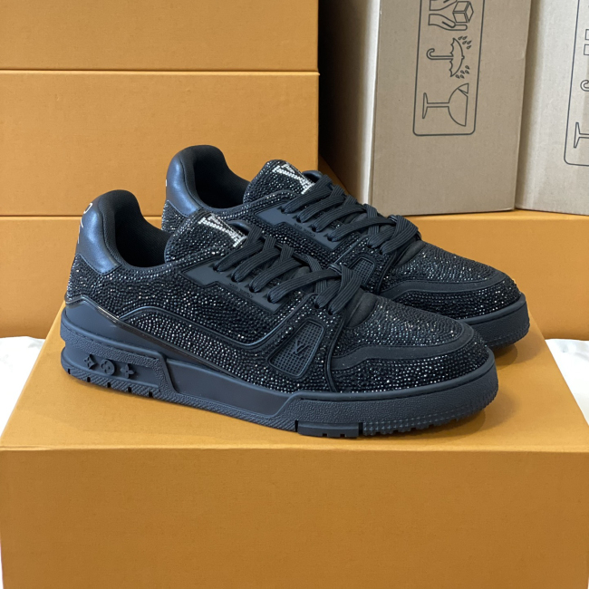 Louis Vuitton LV Trainer Diamond Sneaker Size 36-46
