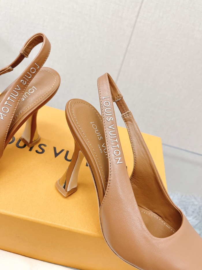 Louis Vuitton Sparkle Slingback Pumps Size 35-41 5-Color