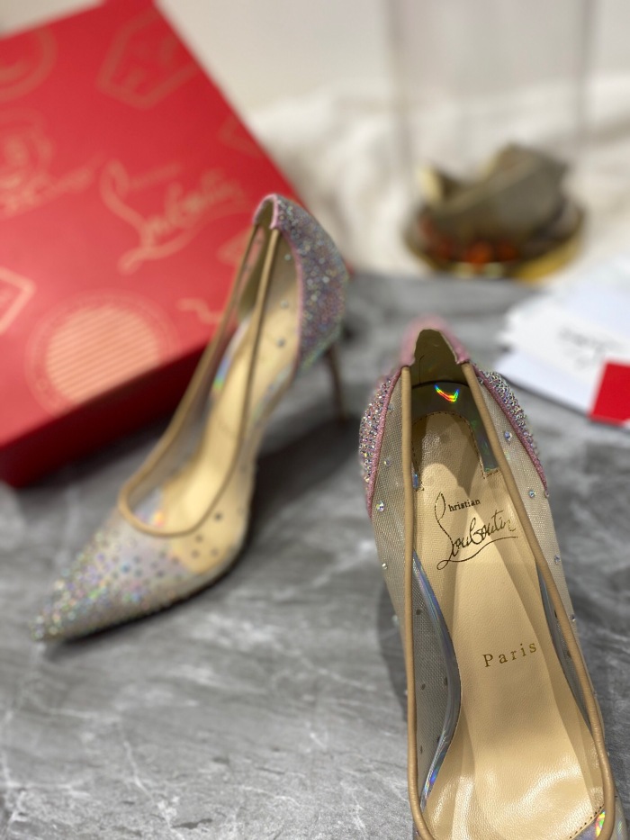 Christian Louboutin Follies Strasss Pumps Size 35-41 3-Color