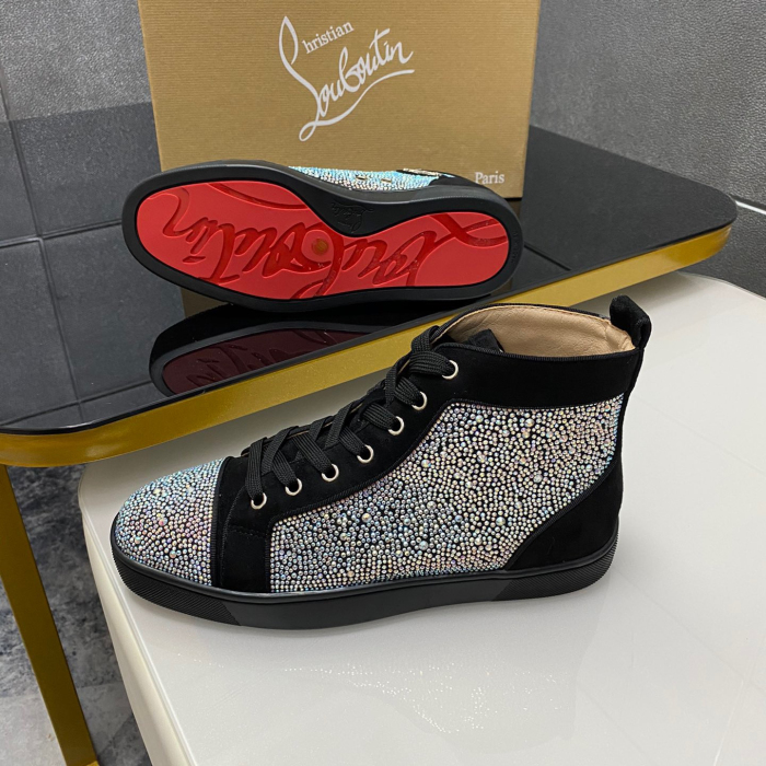 Christian Louboutin Louis High-Top Sneaker Size 36-46  10-Color