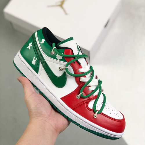 Nike Air Jordan 1 x OFF White Low Top Sneakers Shoes Gr. 36-46