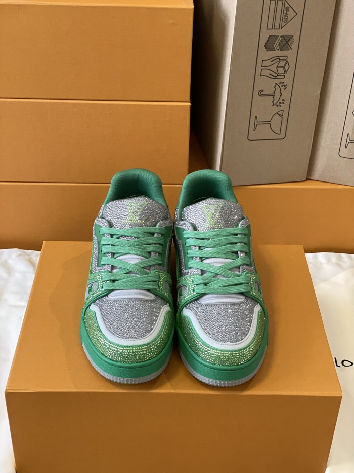 Louis Vuitton LV Trainer Diamond Sneaker Size 36-46