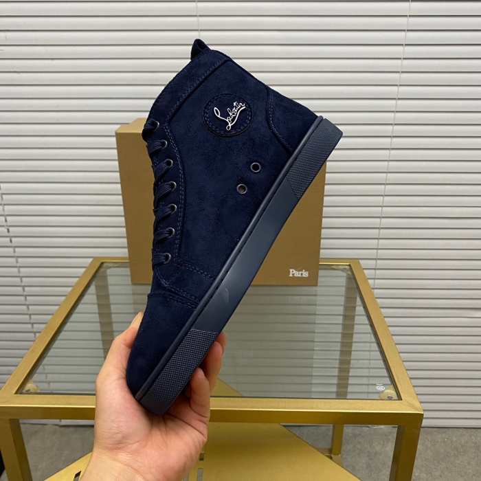 Christian Louboutin Louis High-Top Sneaker Size 36-46  7-Color