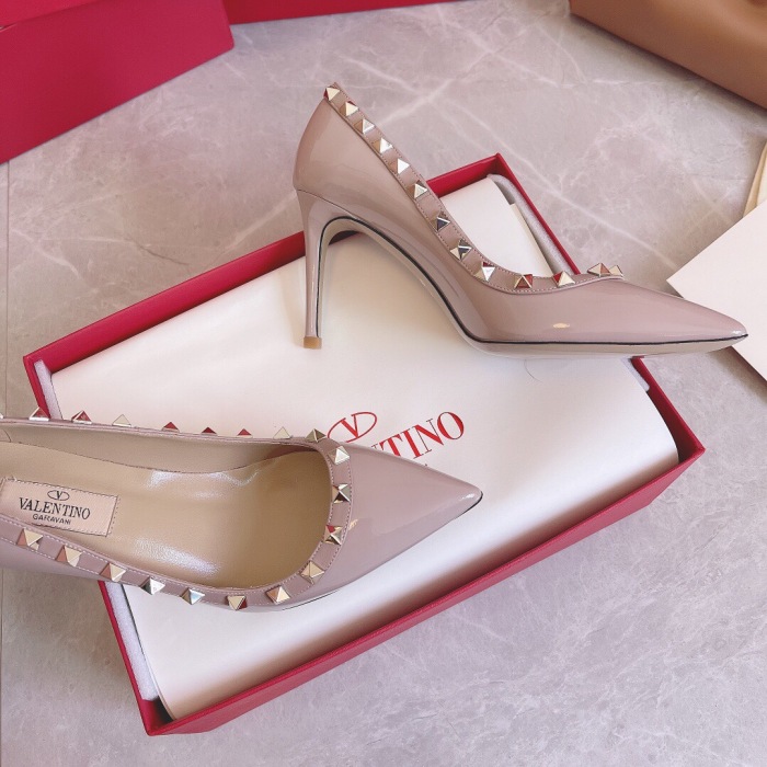 Valentino Rockstud Patent-Leather Pumps Size 35-41 8-Color