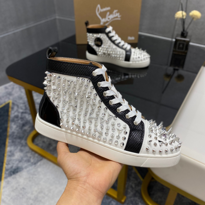 Christian Louboutin Lou Pik Pik High-Top Sneaker Size 36-46  6-Color
