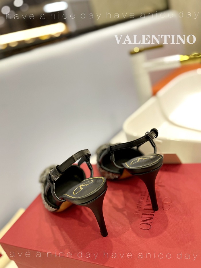 Valentino Vlogo Signature Satin Slingback Pumps Size 35-41 3-Color