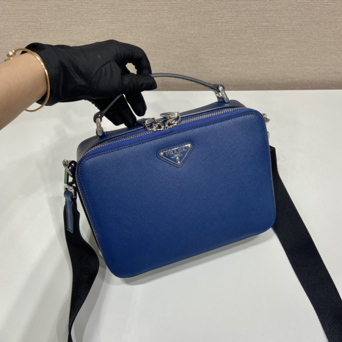 Prada 2VH069 Brique Leather Bags for Men Size 22*16*6cm