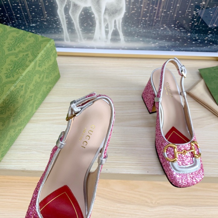 Gucci Slingback With Horsebit Pumps Size 35-41 5-Color