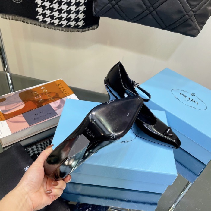 Prada Brushed Leather Pumps Size 35-41 5-Color