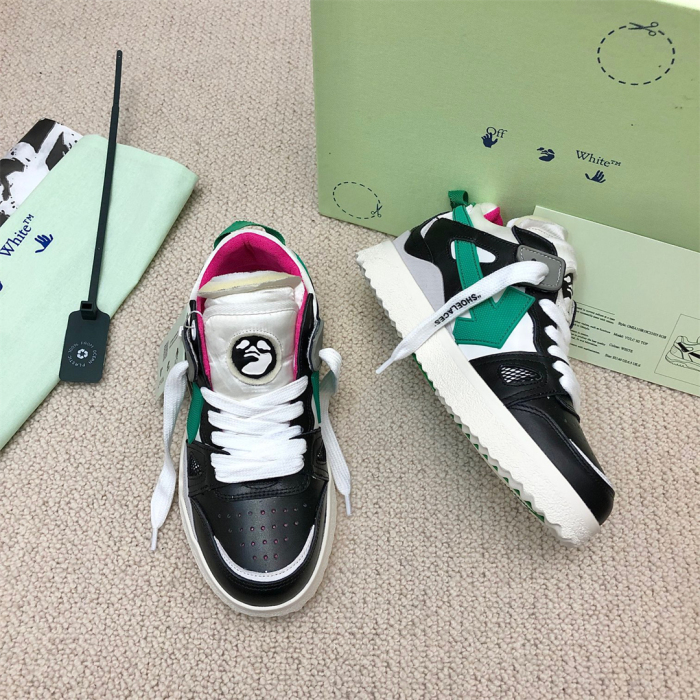 OFF White Midtop Sponge Sneaker Size 36-45   6-Color