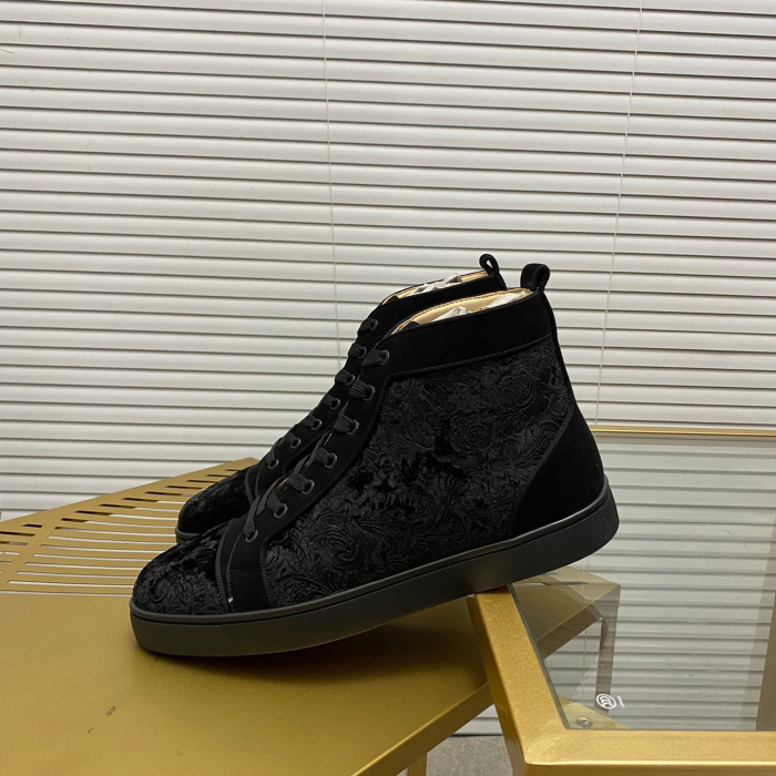 Christian Louboutin Louis High-Top Sneaker Size 36-46  7-Color
