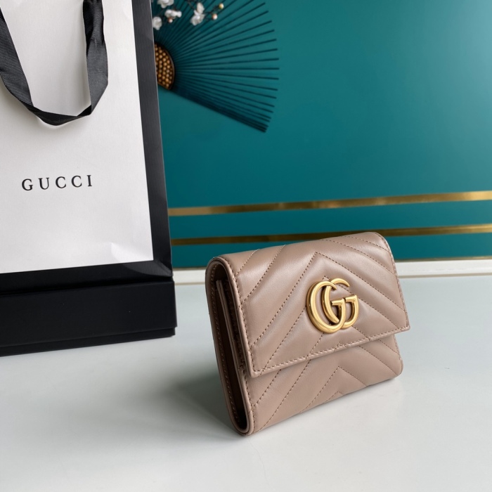 Gucci GG Marmont Women Mens Wallet Purse 12.5*10*3cm