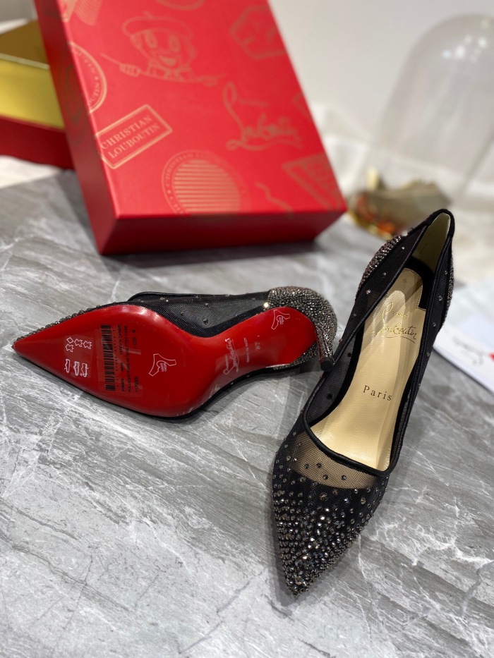 Christian Louboutin Follies Strasss Pumps Size 35-41 3-Color