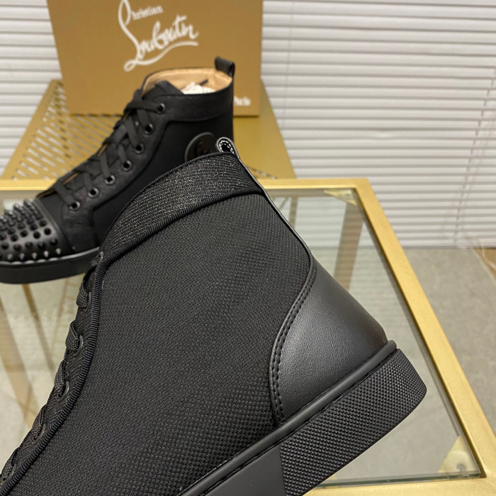 Christian Louboutin Lou Spikes High-Top Sneaker Size 36-46  10-Color