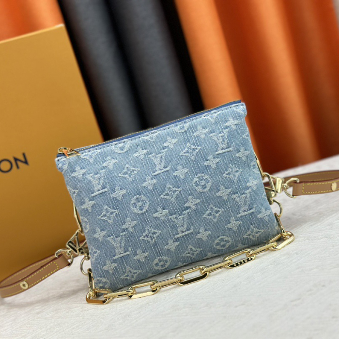 Louis Vuitton M11401 Coussin BB Denim Cowboy Shoulder Bag Size 21*16*7cm