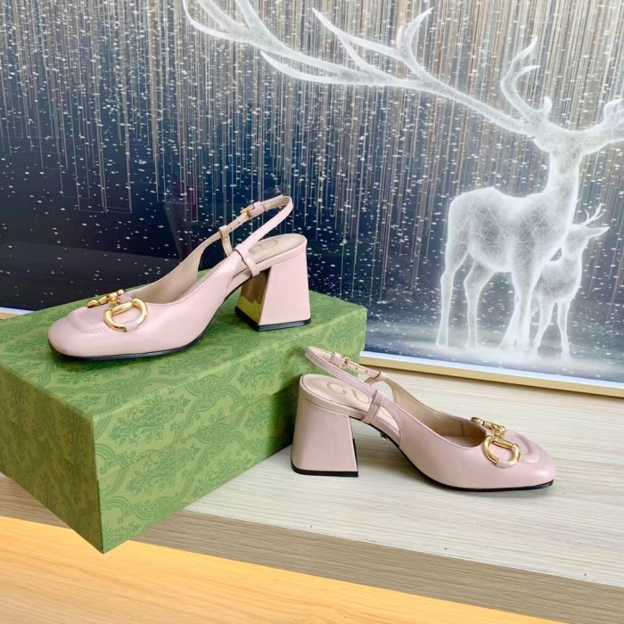 Gucci Slingback With Horsebit Pumps Size 35-41 4-Color