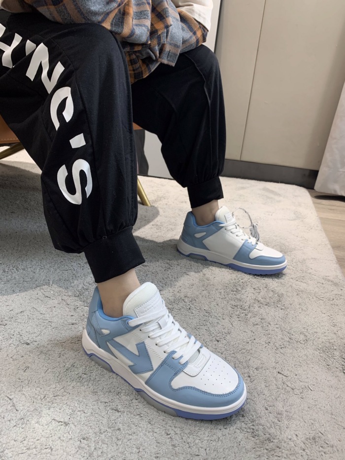 OFF White Out of Office Calf Leather Sneaker Size 35-45   6-Color
