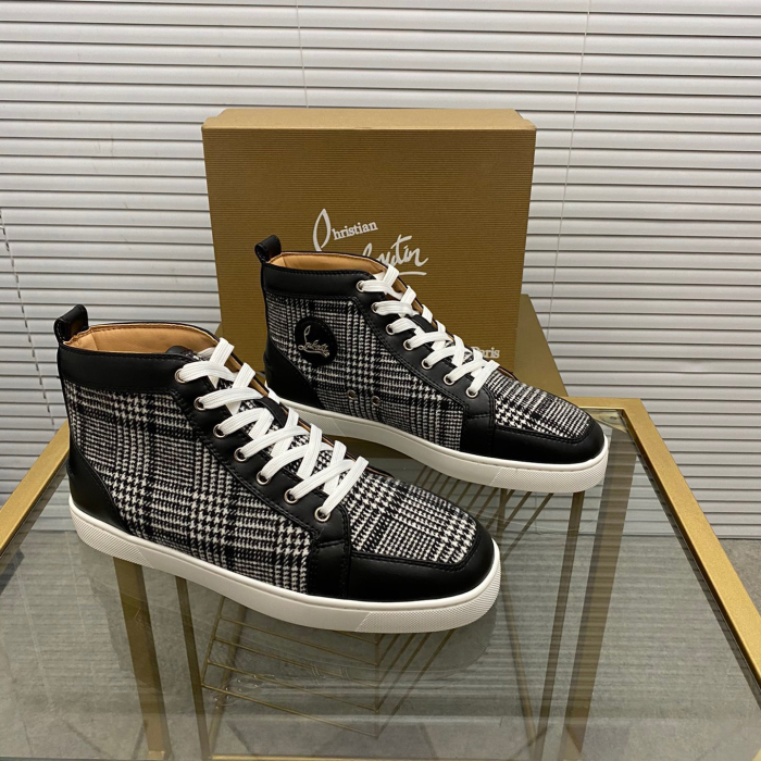 Christian Louboutin Louis High-Top Sneaker Size 36-46  7-Color