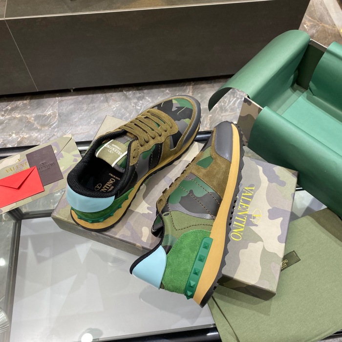 Valentino Camouflage Rockrunner Sneaker Size 39-45   11-Color
