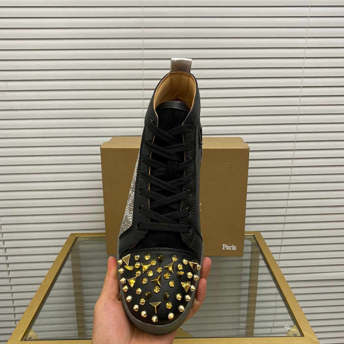 Christian Louboutin Lou Pik Pik High-Top Sneaker Size 36-46  7-Color