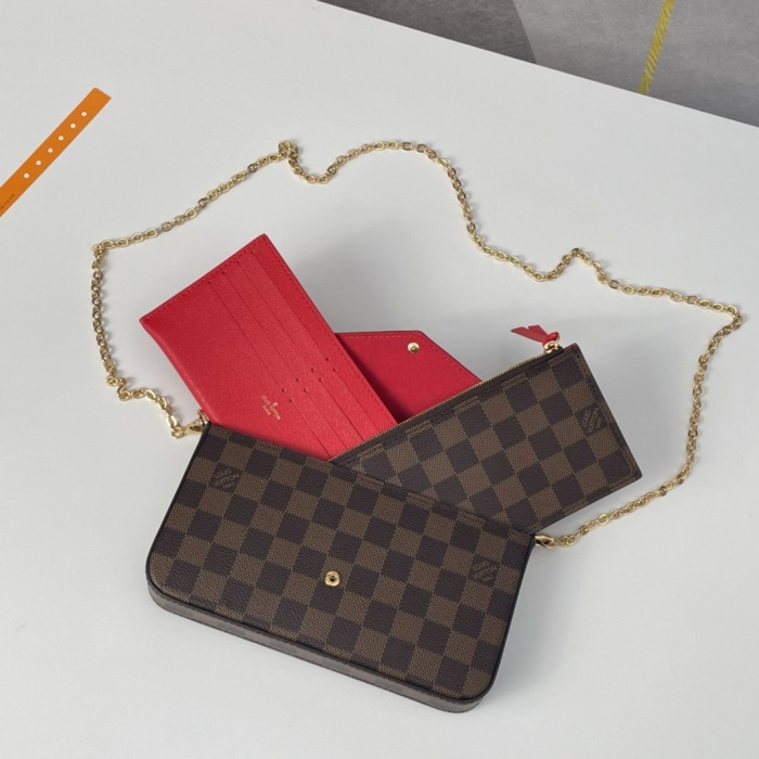 Louis Vuitton N63032 Damier Ebene Women Bags Size 21*12*3cm