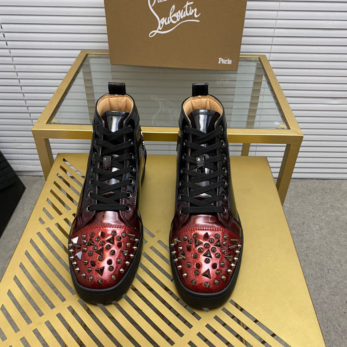 Christian Louboutin Lou Pik Pik High-Top Sneaker Size 36-46  7-Color