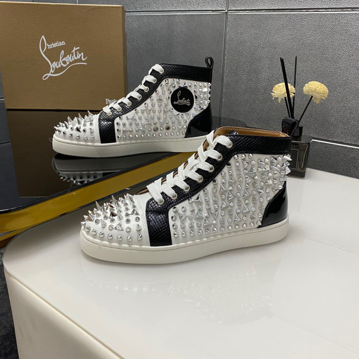 Christian Louboutin Lou Pik Pik High-Top Sneaker Size 36-46  6-Color