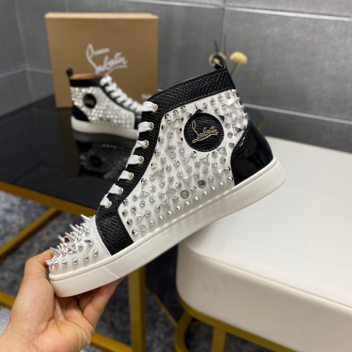 Christian Louboutin Lou Pik Pik High-Top Sneaker Size 36-46  6-Color