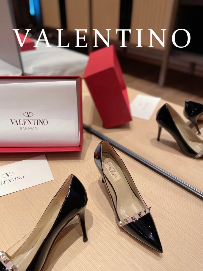 Valentino Rockstud Patent-Leather Pumps Size 35-41 3-Color