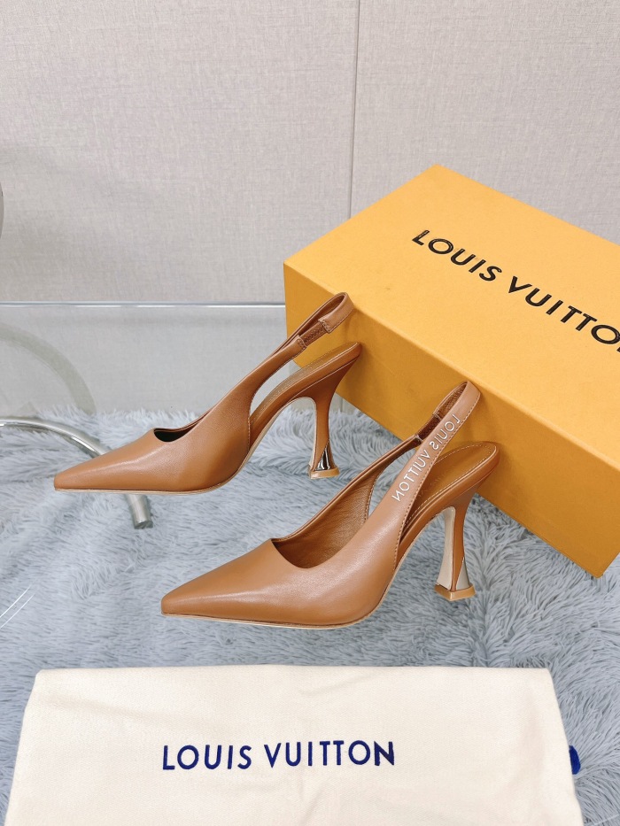 Louis Vuitton Sparkle Slingback Pumps Size 35-41 5-Color