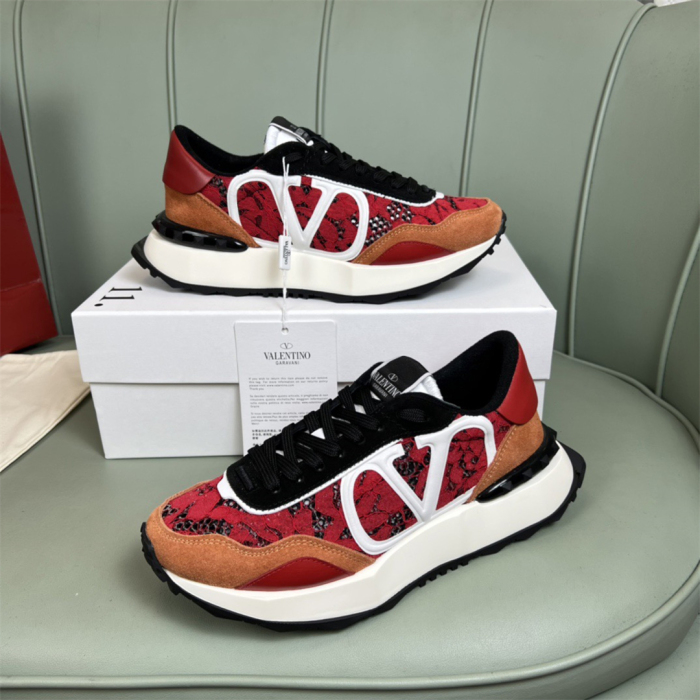 Valentino Lace and Mesh Lacerunner Sneaker Size 36-41   9-Color