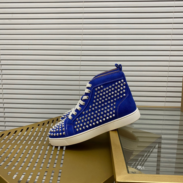 Christian Louboutin Louis Spikes High-Top Sneaker Size 36-46 10-Color