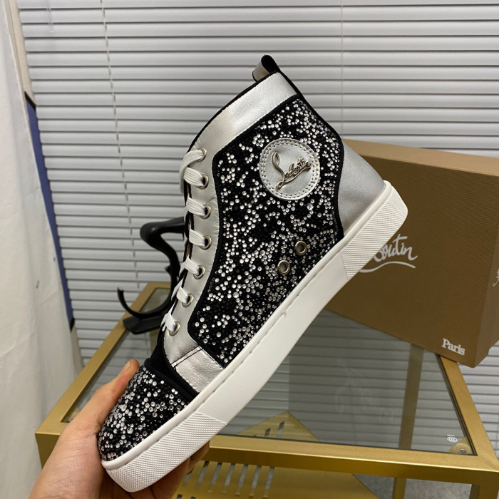 Christian Louboutin Louis High-Top Sneaker Size 36-46  10-Color