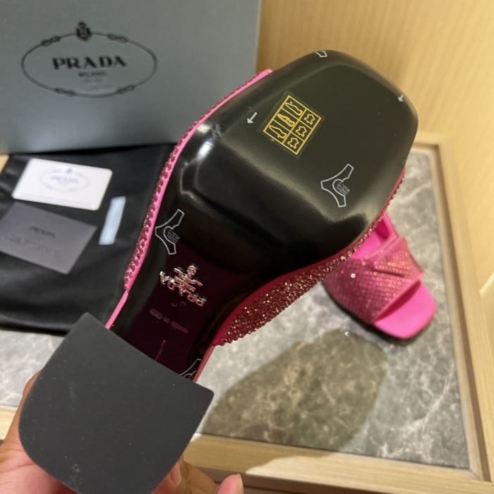 Prada Satin Pumps with Crystals Size 35-41 9-Color