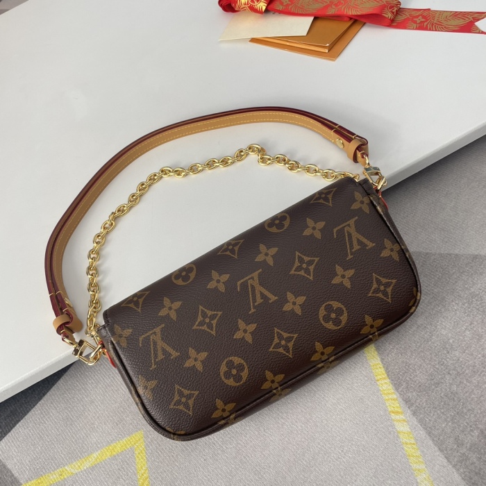 Louis Vuitton M81911 Wallet on Chain Ivy Women Bags Size 23.5*12*4cm