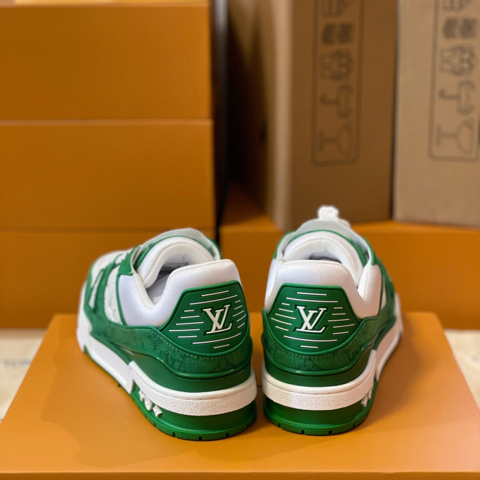 Louis Vuitton Trainer Monogram denim Sneaker Size 36-46  5-Color