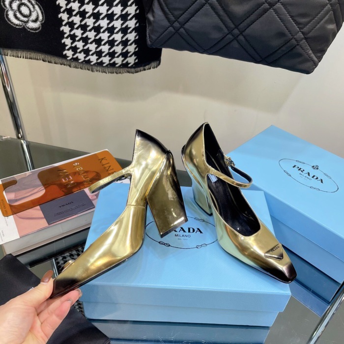 Prada Brushed Leather Pumps Size 35-41 5-Color