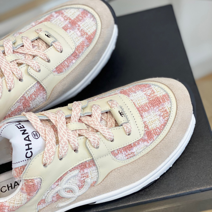 Chanel 2023 New Coton Tweed Sneaker Size 35-41  3-Color
