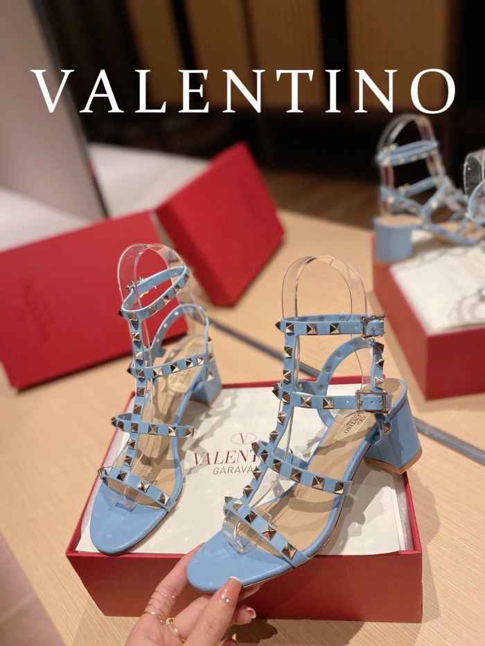 Valentino Rockstud Calfskin Ankle Strap Pumps Size 35-41 6-Color