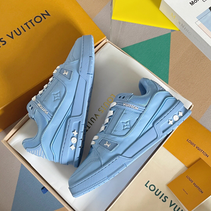 Louis Vuitton Trainer Monogram denim Sneaker Size 36-46 5-Color