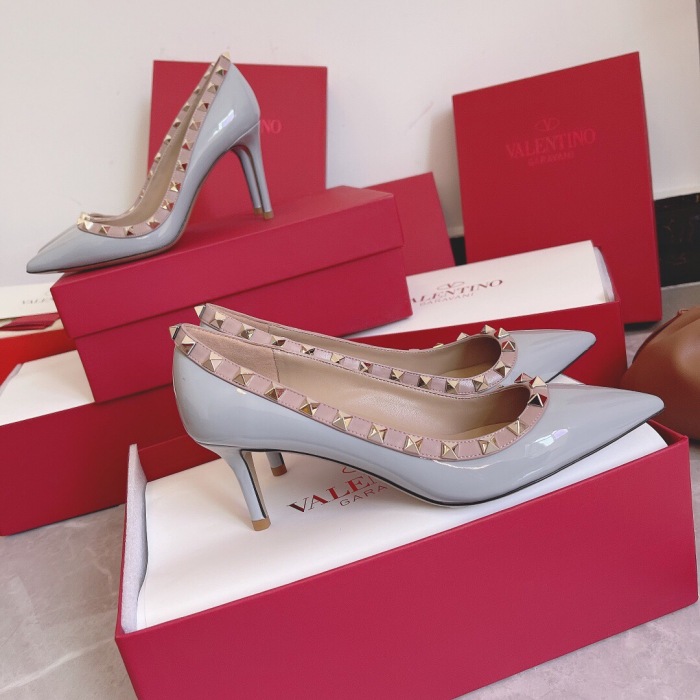 Valentino Rockstud Patent-Leather Pumps Size 35-41 8-Color