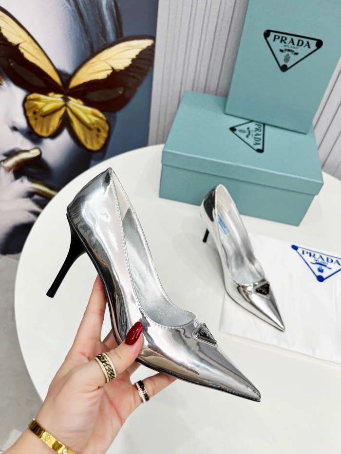 Prada Brushed Leather Pumps Size 35-41 8-Color