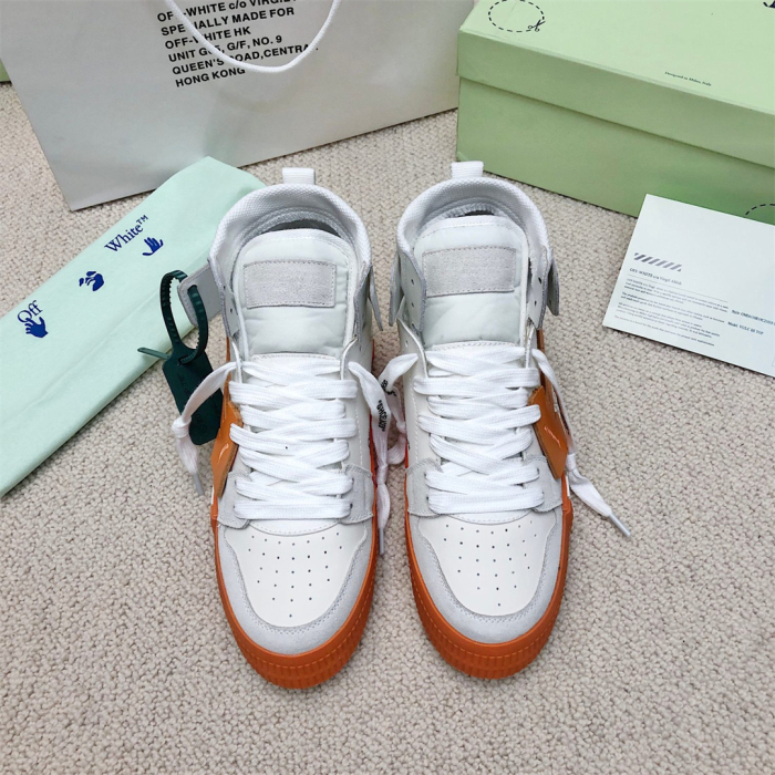OFF White Floating Arrow High Top Vulc Sneaker Size 36-45   6-Color